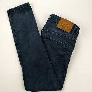 Cavalli Class Designer Jeans Mens 32 Slim Fit Dark Wash Stretch Denim Luxury